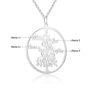 Christmas Tree Custom Name Necklace