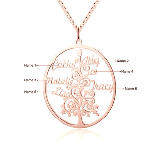 Christmas Tree Custom Name Necklace