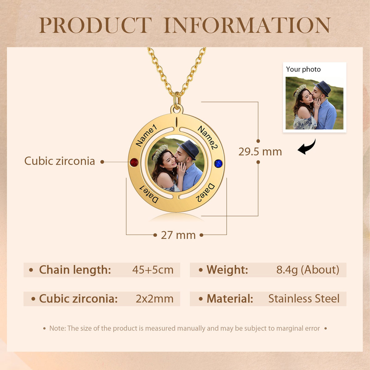 Custom Photo Necklace