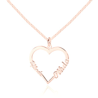 Custom Heart Name Necklace