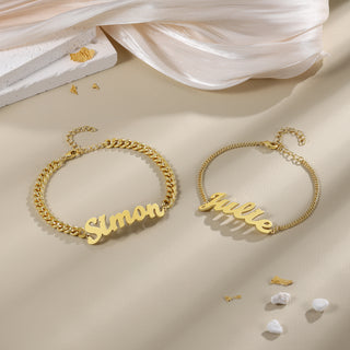 Custom Name Couple Bracelet