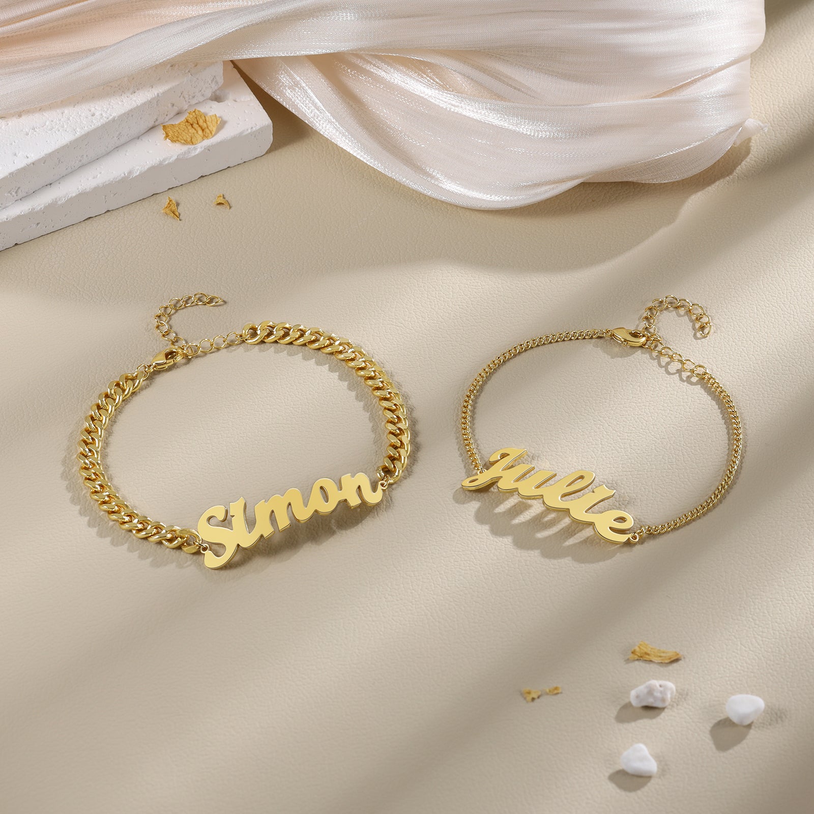 Custom Name Couple Bracelet
