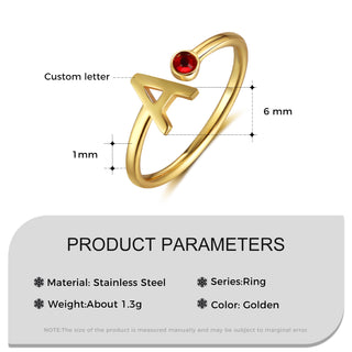 Custom Letter Ring