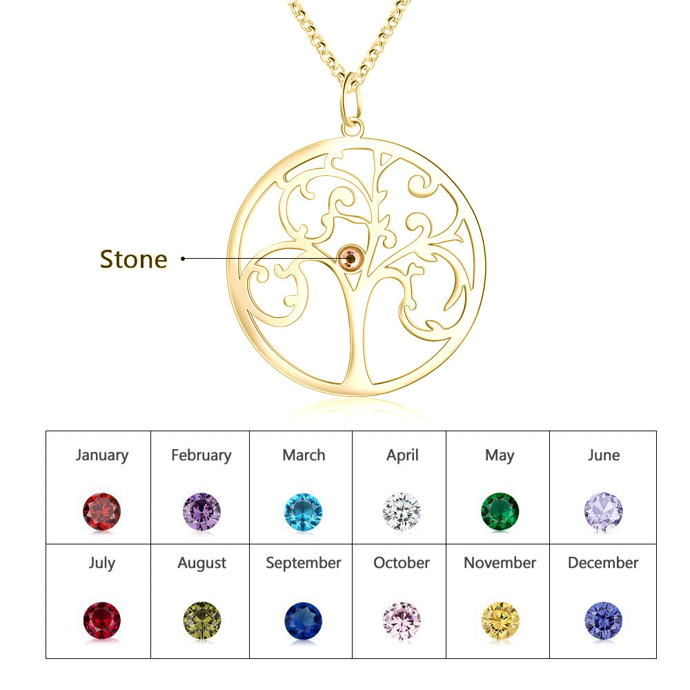 Copper Personalized Family Tree Name Necklace