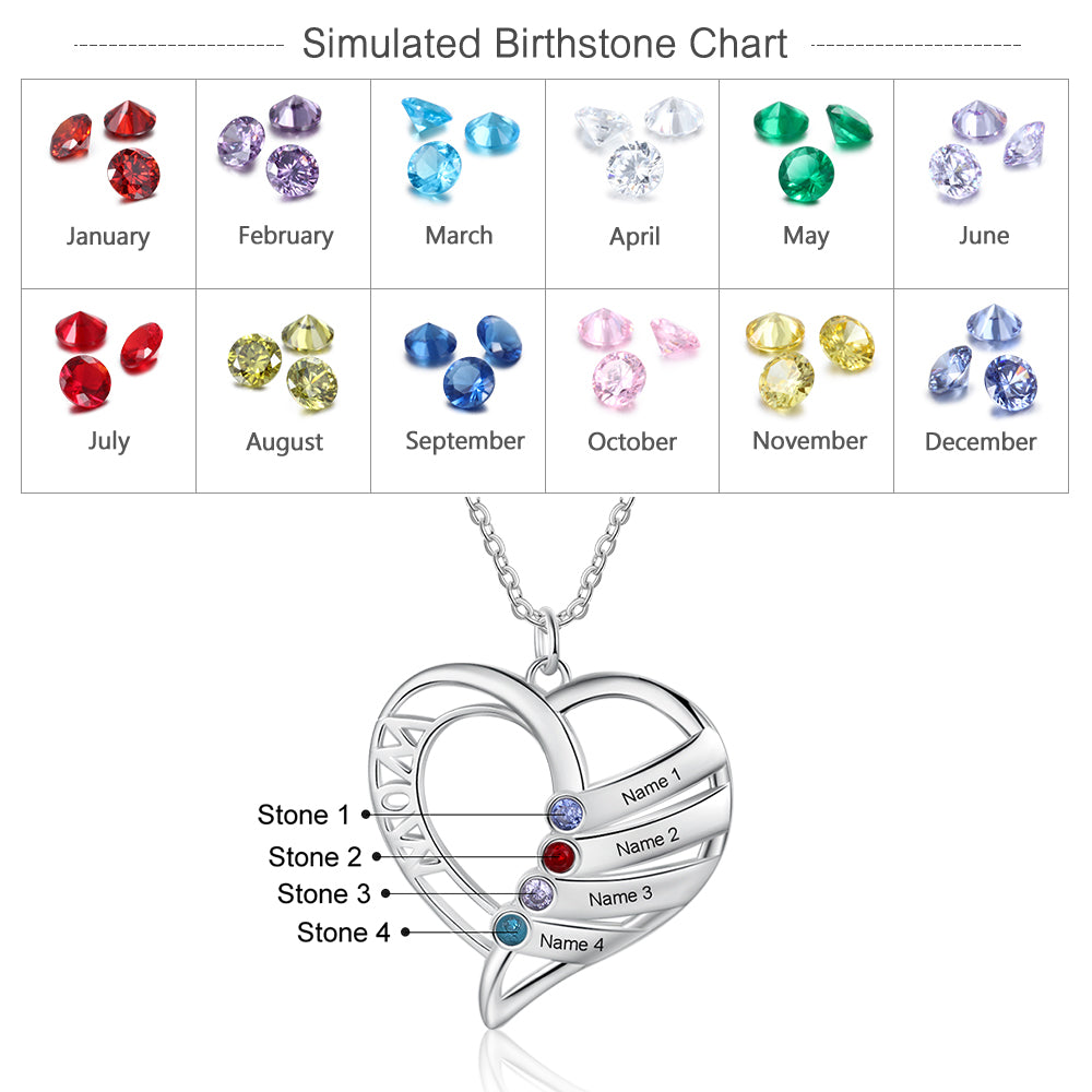 Custom Heart Shaped Necklace
