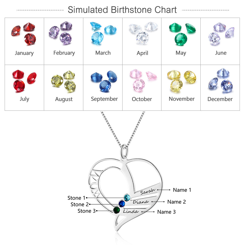 Custom Heart Shaped Necklace
