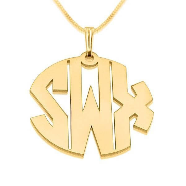 Custom Monogram Necklace