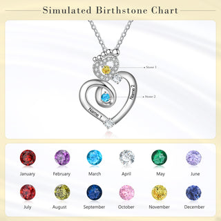 Custom Foot Heart Necklace