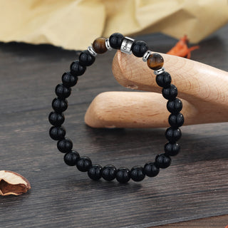 Custom Name Tiger Eye Stone Bracelet
