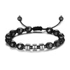 Custom Name Black Gallstone Bracelet