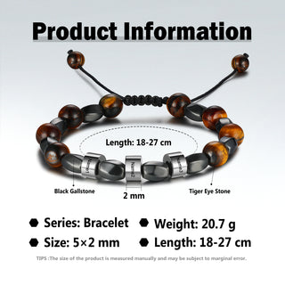 Custom Name Tiger Eye Bracelet