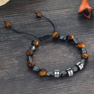 Custom Name Tiger Eye Bracelet