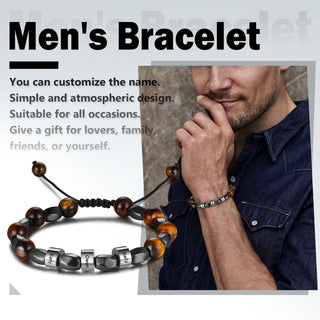 Custom Name Tiger Eye Bracelet