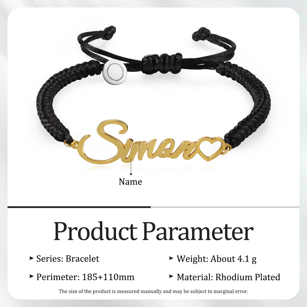 Custom Name Couple Bracelet