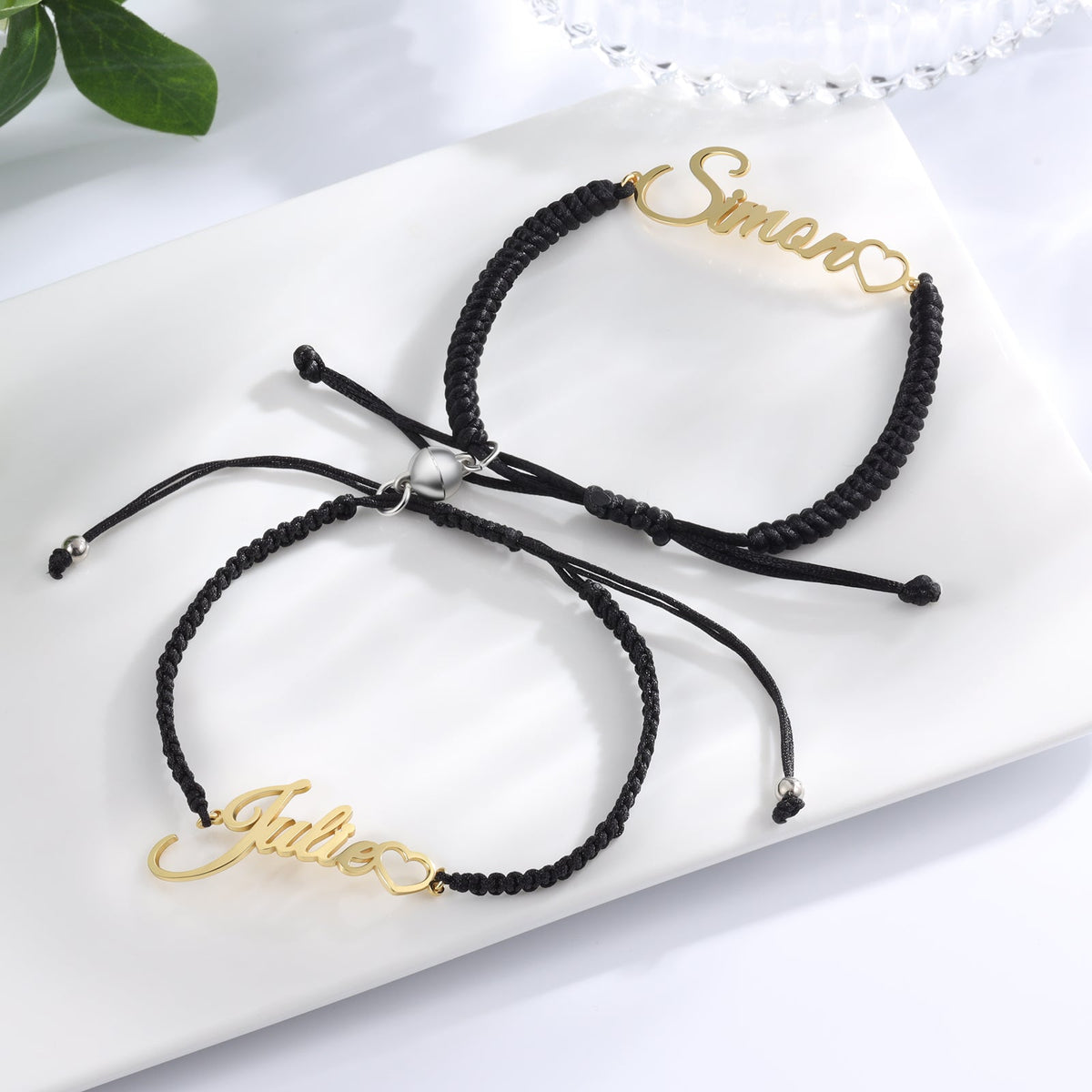Custom Name Couple Bracelet