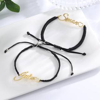 Custom Name Couple Bracelet