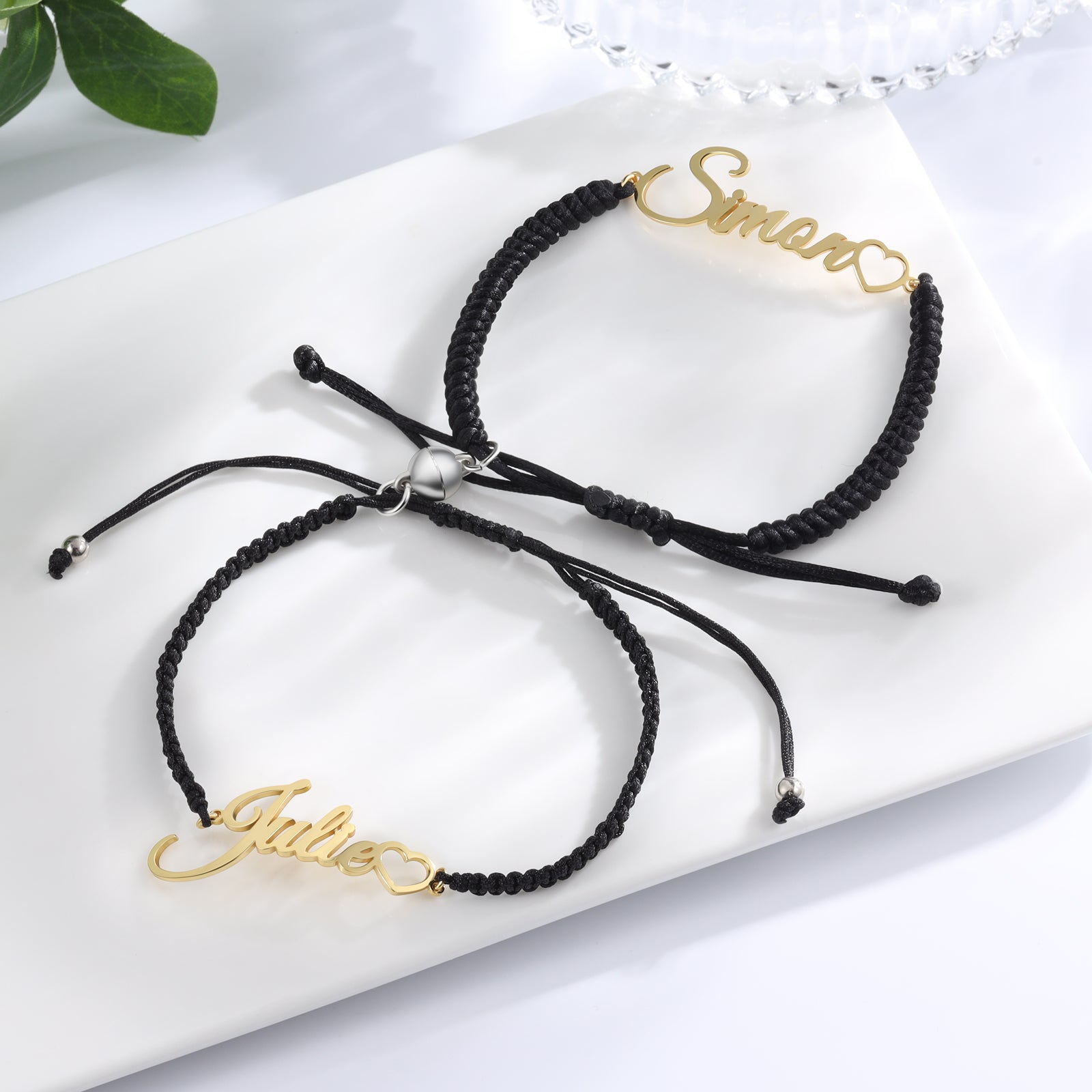 Custom Name Couple Bracelet