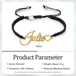 Custom Name Couple Bracelet