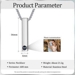 Custom Photo Projection Necklace