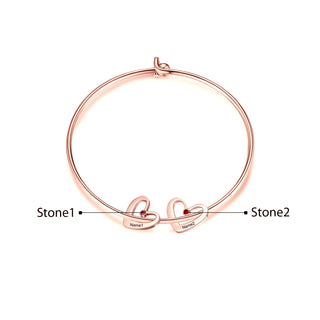 Custom Heart Charm Bracelet