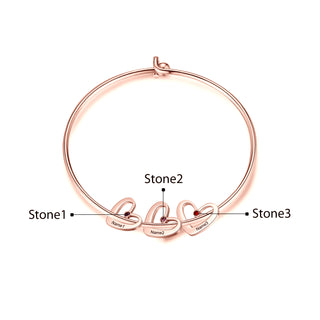 Custom Heart Charm Bracelet