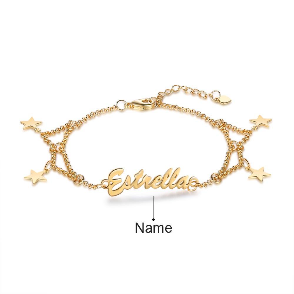 Christmas Gift Custom Name Bracelet