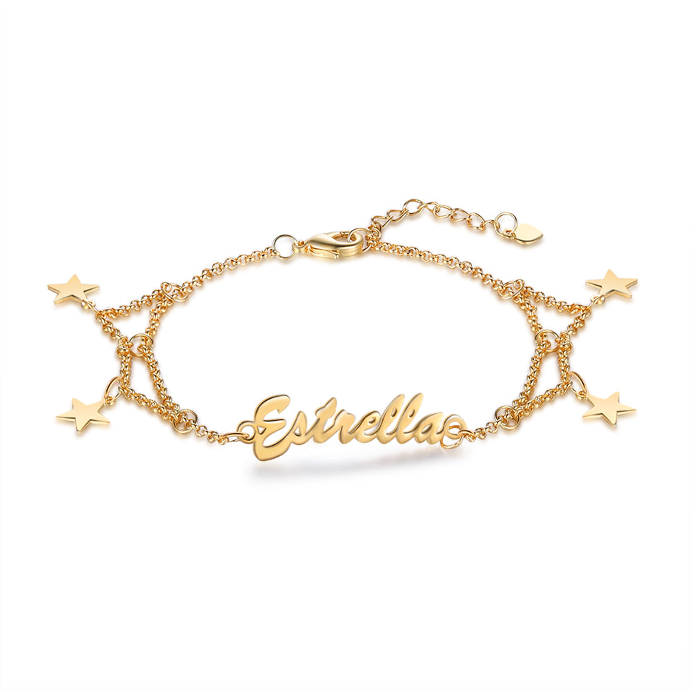 Christmas Gift Custom Name Bracelet