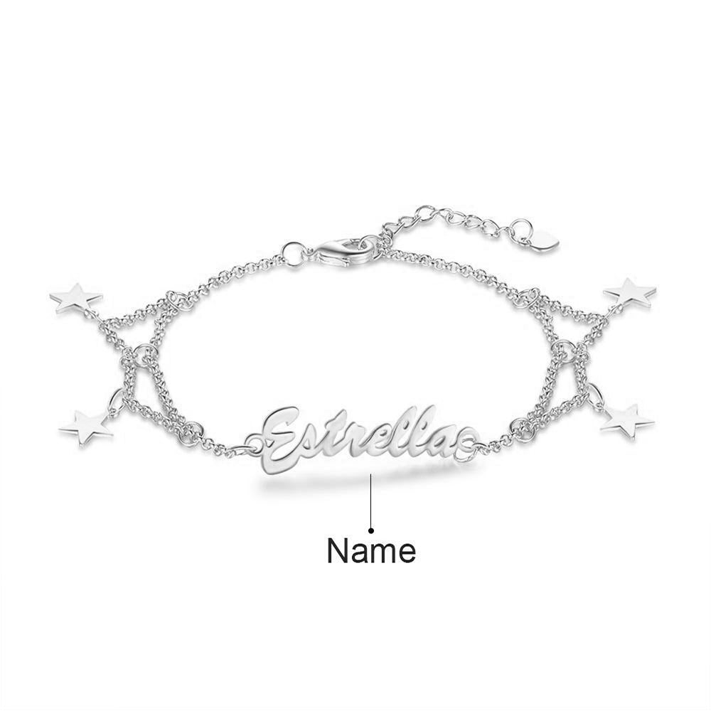 Christmas Gift Custom Name Bracelet