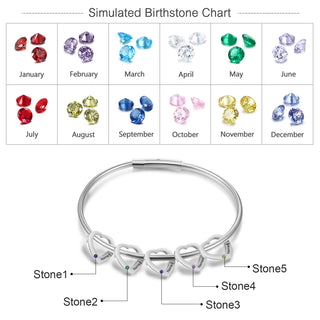 Engraved Stainless Steel Bangle Bracelet
