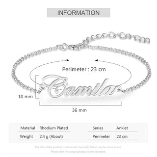Custom Name Anklet
