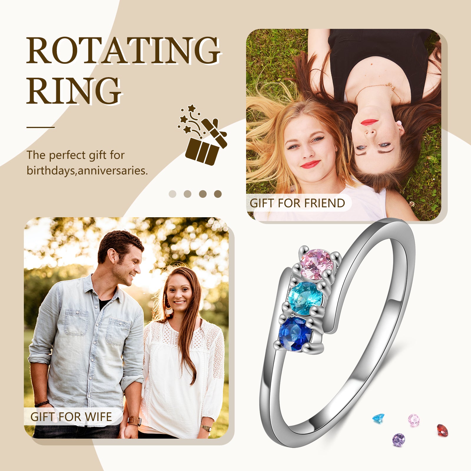 Custom Birthstone Ring