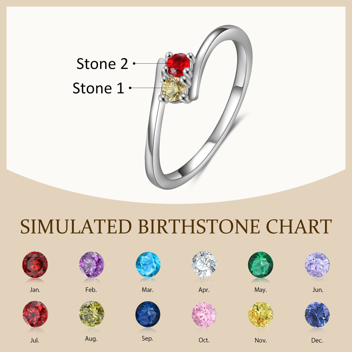Custom Birthstone Ring