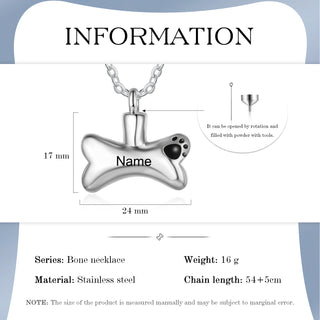 Custom Name Bone Necklace