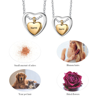 Custom Heart Ashes Necklace