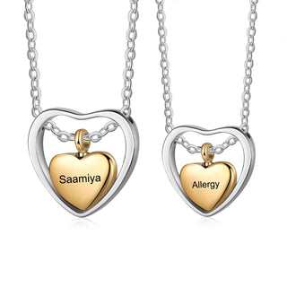 Custom Heart Ashes Necklace
