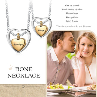 Custom Heart Ashes Necklace