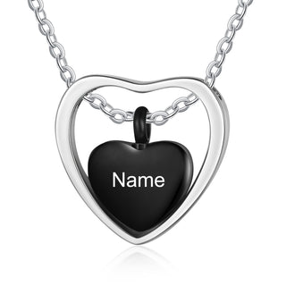 Custom Heart Ashes Necklace