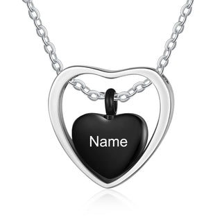 Custom Heart Ashes Necklace