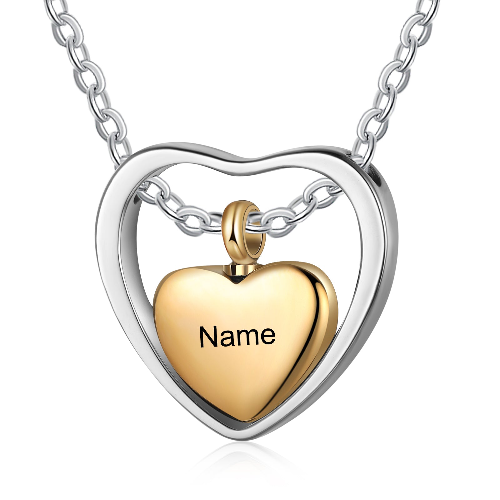 Custom Heart Ashes Necklace