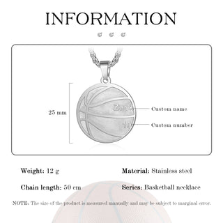 Custom Basketball Necklace