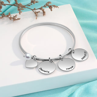 Custom Name Bangle Bracelet