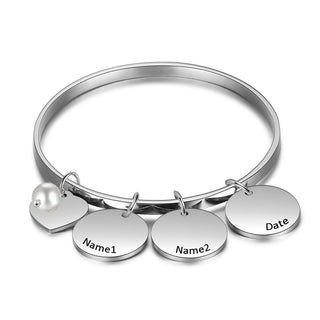 Custom Name Bangle Bracelet