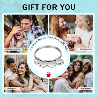 Custom Name Bangle Bracelet