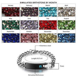 Engraved Name Stainless Steel Bracelet