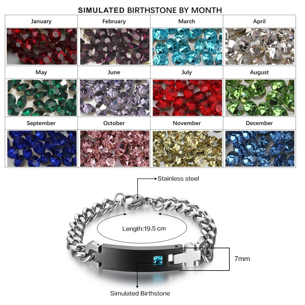 Engraved Name Stainless Steel Bracelet