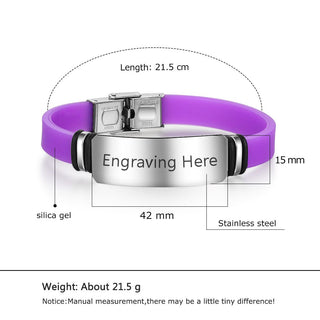 Personalized Stainless Steel Bracelet