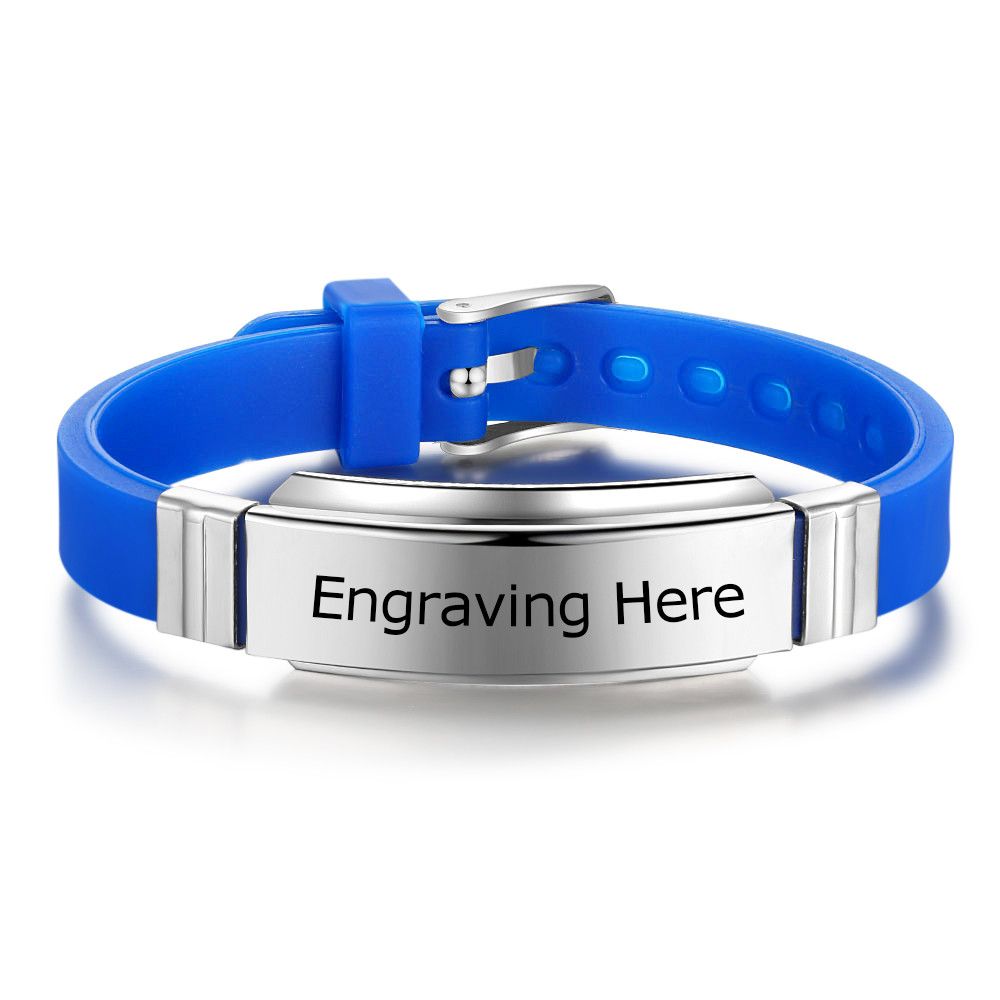 Silica Gel Personaliozed Name Bracelet