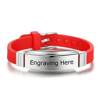 Silica Gel Personaliozed Name Bracelet