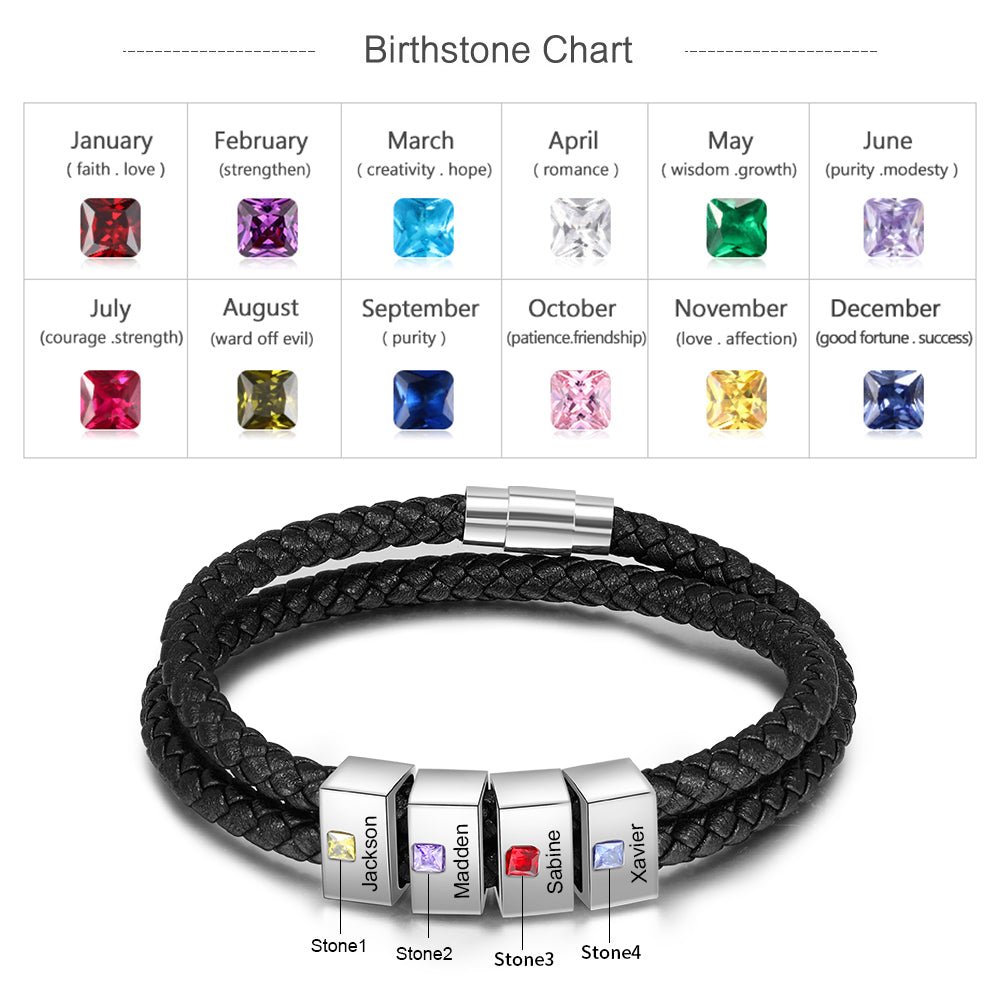 Engraved Stainless Steel Bracelet