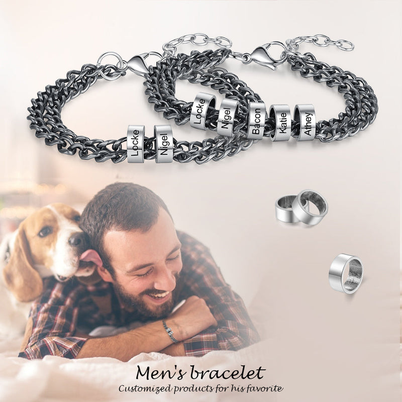 Engraving Stainless Steel Bracelet